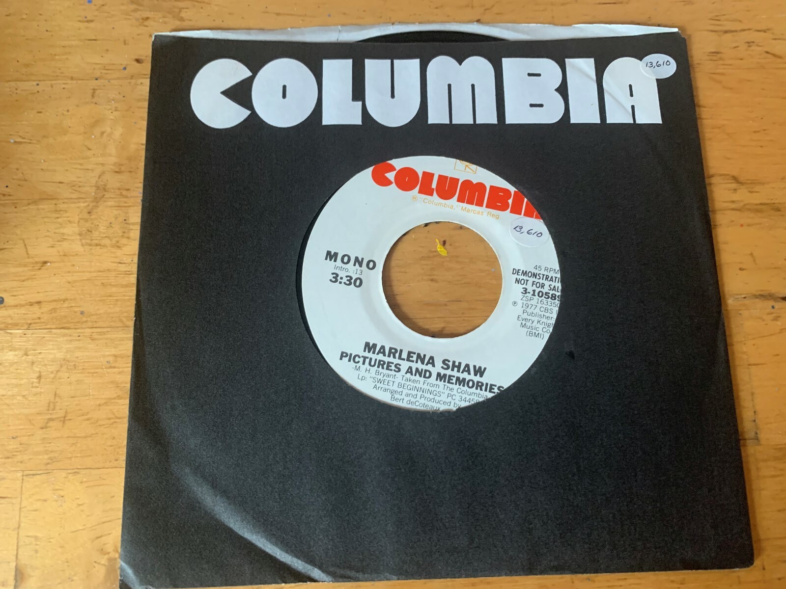 45 PROMO Marlena Shaw "Pictures And Memories" COLUMBIA NM eBay