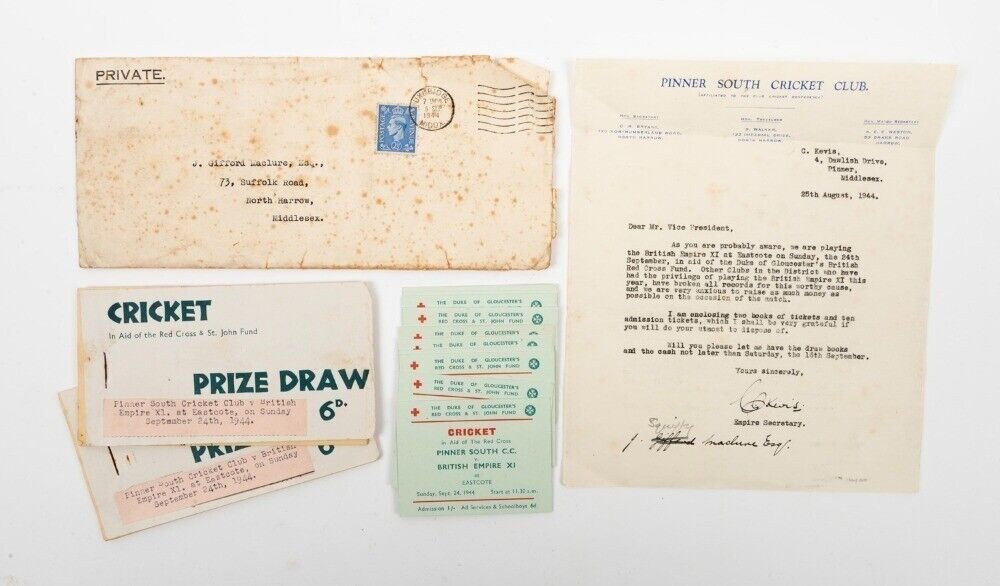 Australia'S Sensational Victory In The 2023 Odi World Cup Sparks Celebration 9 Rare - Ww2 Cricket Memorabilia - British Empire, Pinner South, Red Cross