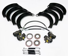 1939-1942 Ford Brake Overhaul Kit 01a-2001-kit Brake Shoes Wheel Cyl Hoses