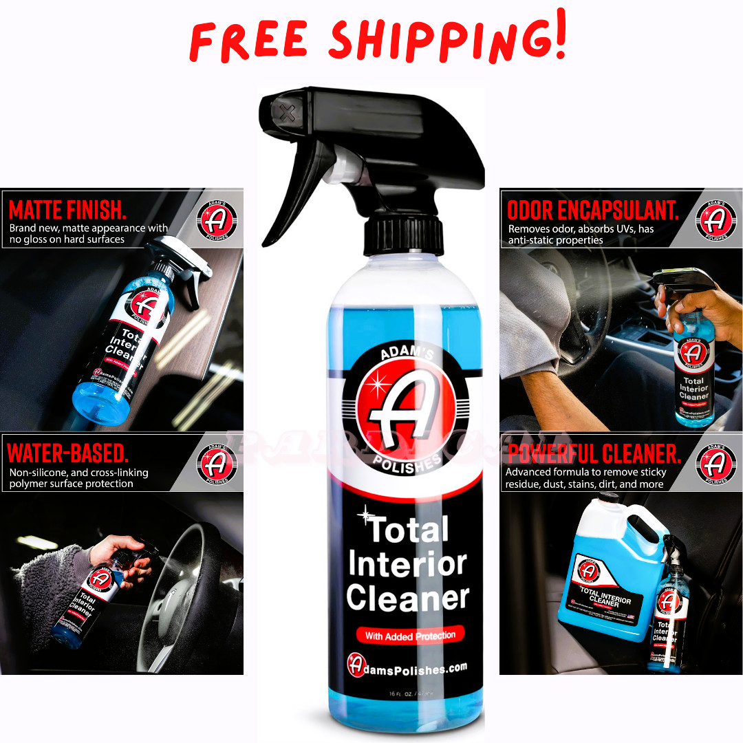 Adam's Polishes Total Interior Cleaner & Protectant (16oz), Quick Detailer & SiO