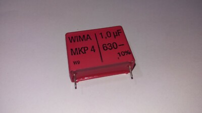 2x 1µF / 630V MKP Kondensator Wima MKP4