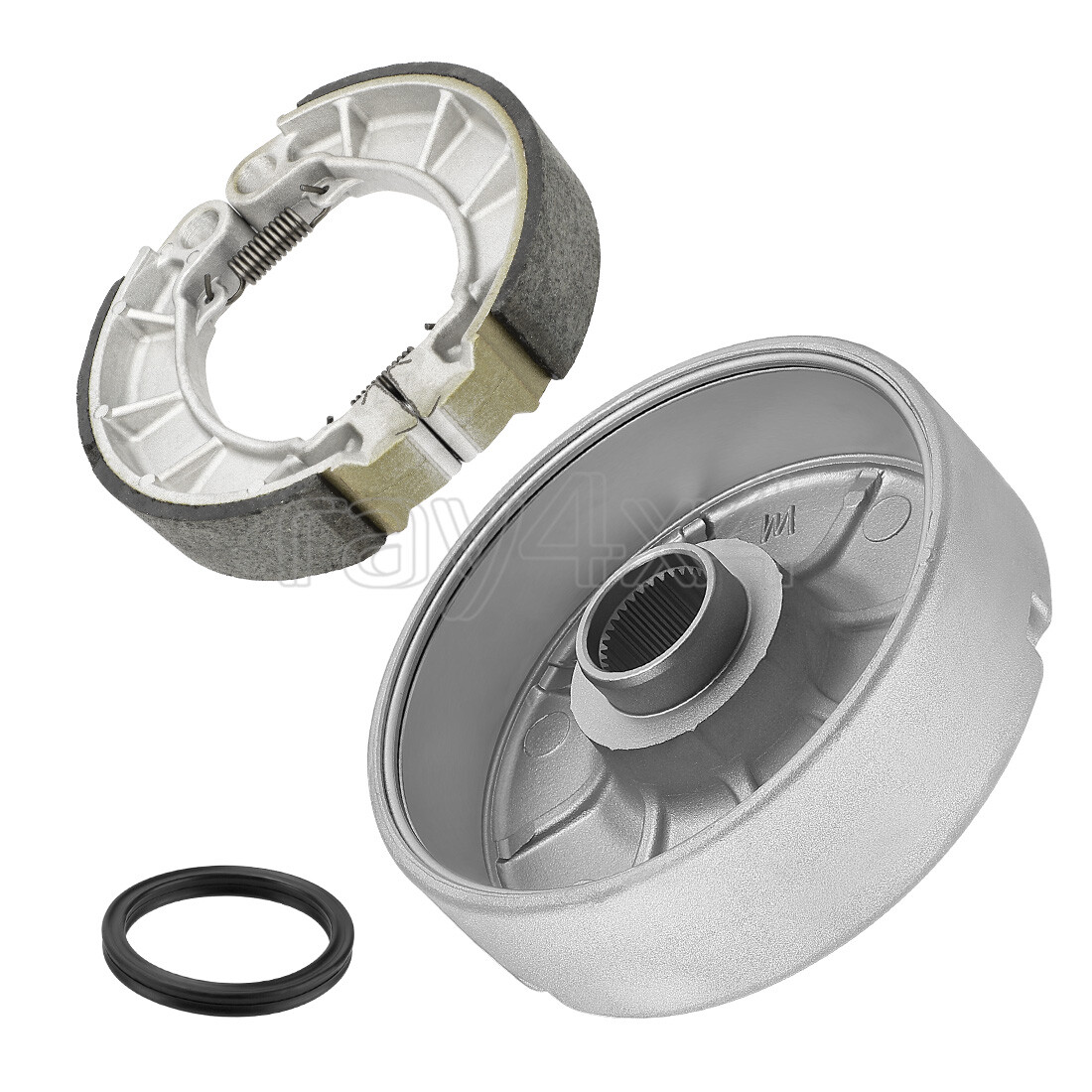 Rear Brake Drum Hub W/Shoes Spring for Honda TRX420TE/TM Rancher 420 2007-2013