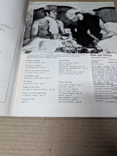 Films & Filming Magazine 1960s - 1990s Film MANY ISSUES AVAILABLE PLEASE CHOOSE - Picture 409 of 795