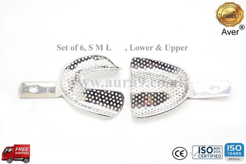 Plateau D'Impression,Partiel & Complet Denture Set 6 & 8 S M L XL Supérieur & - Picture 2 of 6