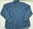 - GANT MENS THIN DENIM SHIRT LONG SLEEVE COTTON SIZE XL VGC