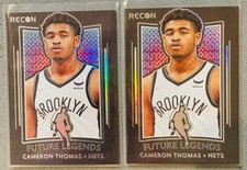 2 Lot 2021-22 Panini Recon Basketball #24 Cameron Thomas Future Legends Insert