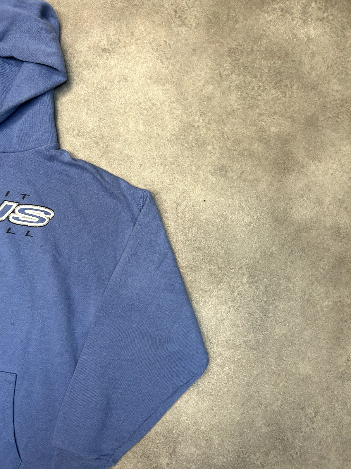 NFL Hoodie Mens Y2K Detroit Lions Pull Over Sweatshirt, Blue, XL image 2