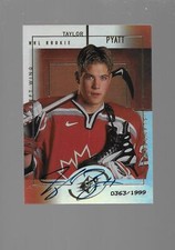 1999-00   Taylor Pyatt, Upper Deck, SPX, Rookie, Autograph, Numbered 0363/1999