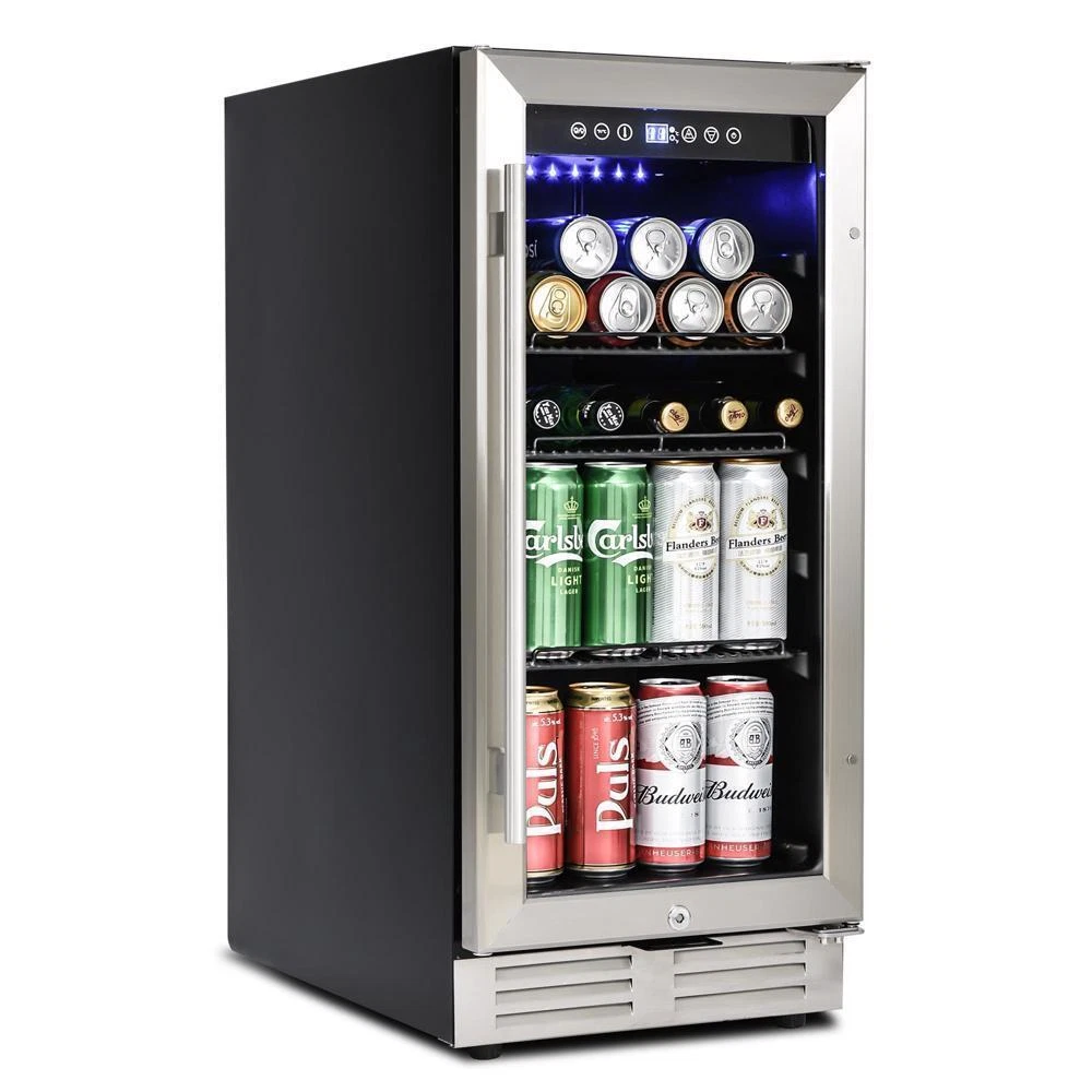 Mini Beverage Wine Cooler 120 Cans Capacity Fridges Soda Water Beer Wine  Cellar