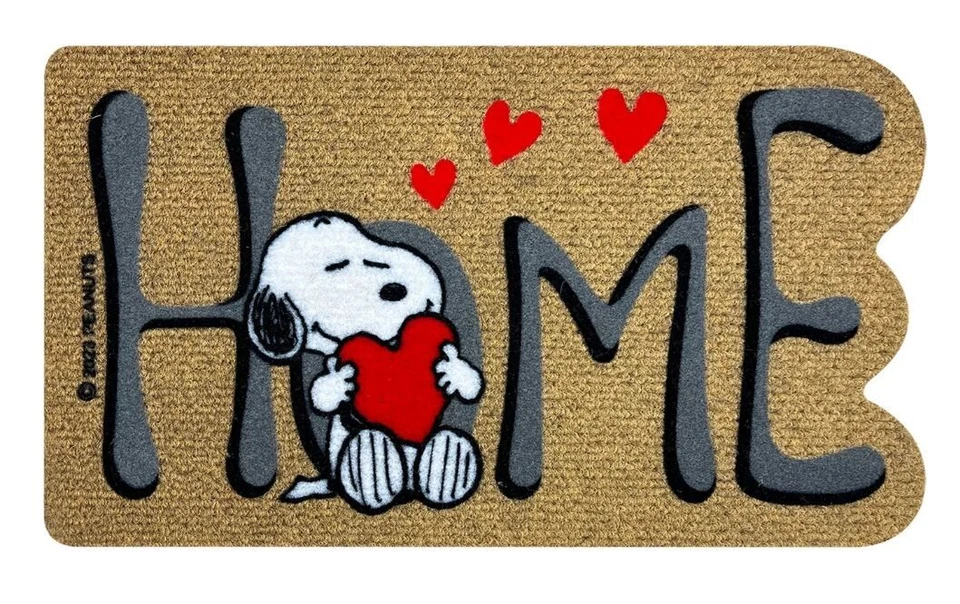 IL GRUPPONE Peanuts Fussmatte/Fussabstreifer Snoopy Home with HeartsTürmatte 67x38cm