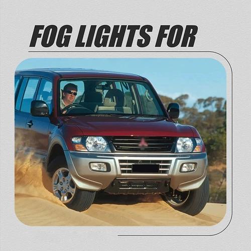 Front Bumper Driving Fog Lamp Light W/ Wire Kit For Mitsubishi Pajero Montero - Picture 2 of 5