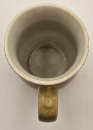 Taza de cerámica artesanal marrón vintage gaviota playa tema náutico - Imagen 8 de 10