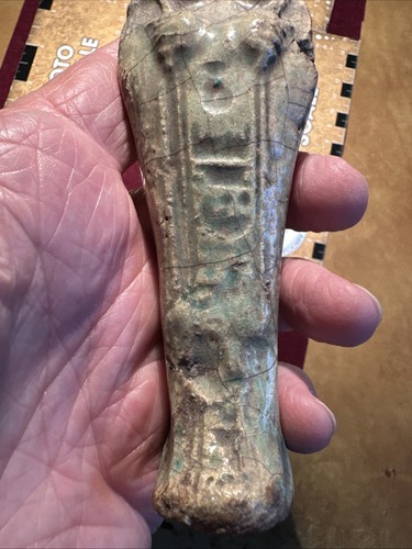 AUTHENTIC GRAND TOUR EGYPTIAN USHABTI - 1800-1900AD - LESS RARE AND FINE INDEED - Picture 8 of 8