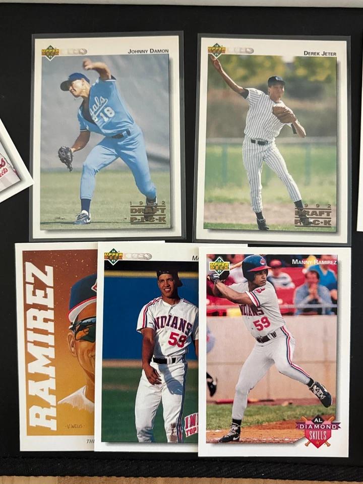 Juego completo de 330 cartas de béisbol de ligas menores Upper Deck 1992 - Derek Jeter XRC Foto 2 de 4
