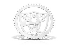 Lowrider Bicycle LaserCut Mirror Chrome Raiders Classic Face 44T Custom Sprocket