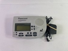 Reecom R-1650 NOAA Weather Alert Radio SAME Alarm Clock AM/FM Tested W Adapter