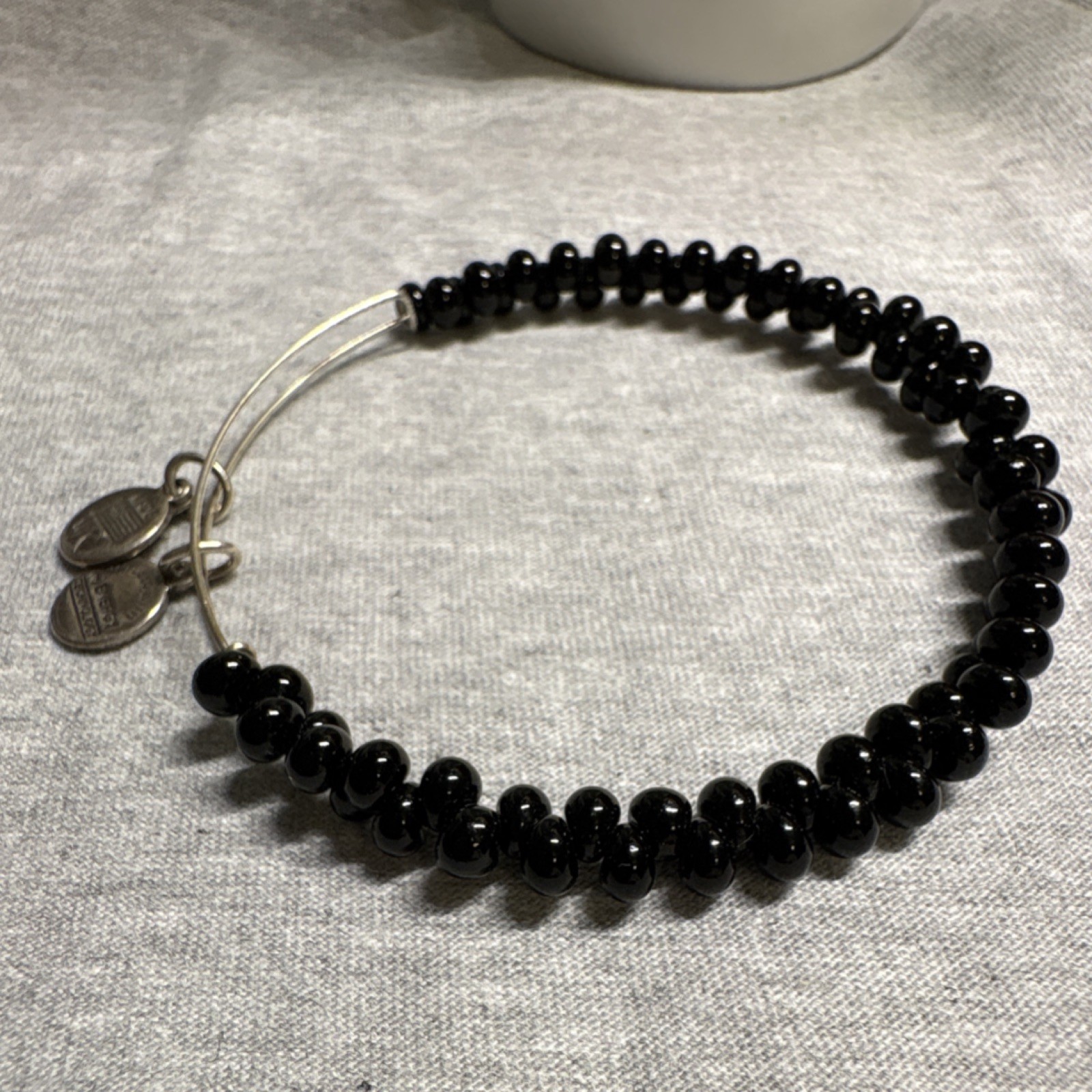 ALEX AND ANI Beaded Stackable Charm Bangle Bracel… - image 2