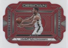 2020 Panini Obsidian Eclipse Electric Etch Red Flood Giannis Antetokounmpo 0nr3