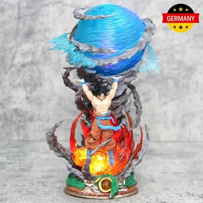 MARKENLOS Son Goku Genkidama Dragon Ball Figur Modell Sammler mit Licht 23cm DEU