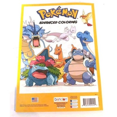 Pokemon Advanced Coloring Book Bendon Pikachu Eevee Holographic Cover 2022 NEW