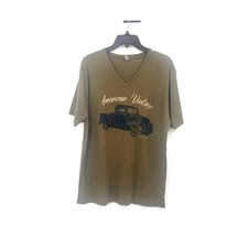 Next Level Apparel American Vintage T Shirt With Vintage Chevy Truck Large Green
