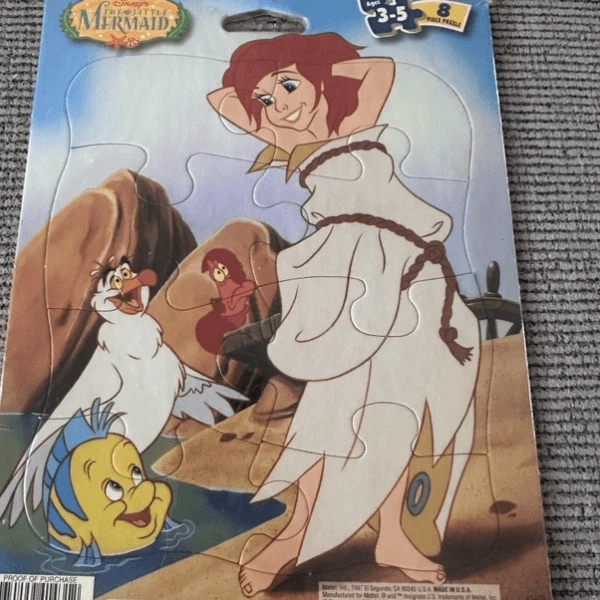 Disney NUEVO CON ETIQUETAS Y2K Vintage Sirenita Puzzle Ariel, Platija, Lanzadera, Edades 3-5 Foto 2 de 4