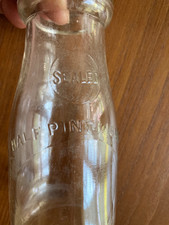 Vintage "Sealed" 1/2 Pint Milk Bottle-early 1900's