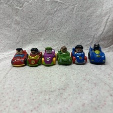 Lot 6 Little People Car Wheelies DC Super Friends Figures Cars Toy Fisher Price