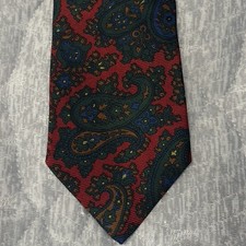 Polo Ralph Lauren Nordstrom Tie Paisley Silk Handmade Necktie USA Made W3.5 L56.