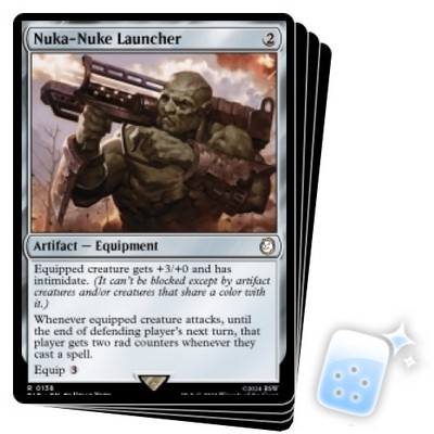 NUKA-NUKE LAUNCHER X4 Universes Beyond: Fallout Magic MTG MINT CARD