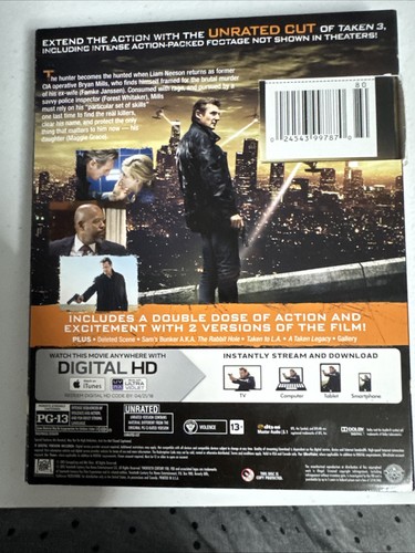 Taken 3 Blu-Ray / Liam Neeson Ships Same Day with Tracking - Picture 2 of 4
