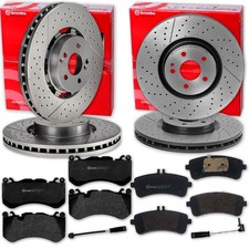 brembo BREMSSCHEIBEN + BEL&Auml;GE VORNE + HINTEN f&uuml;r MERCEDES C-KLASSE W205 AMG C 63