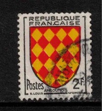 France 1954 SG1229 2f Coats of Arms - Angoumois Used