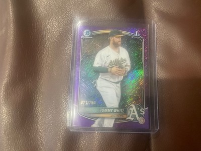 2025 bowman chrome tommy white purple shimmer refractor /250