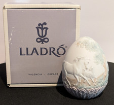 Lladro  1995 Limited Edition Egg / Huevo De Pascua 95  Horses And Cabin #17548