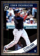 Edwin Encarnacion 2018 Donruss Optic #87 Indians MLB READ FREE SHIP AutographDen