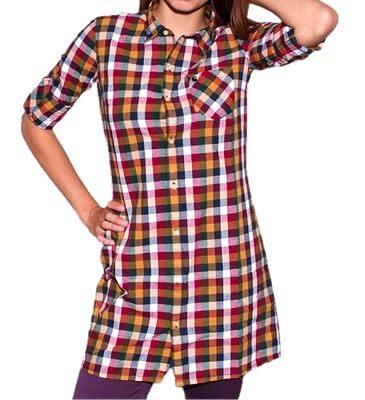 Carhartt Karo True Vintage Kleid Hemdkleid Onepiece Hemd Bluse Dress Holzfäller - Bild 1 von 4