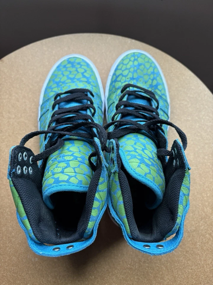 Zapatillas altas Supra Skytop verdes para mujer talla 9 SW18017 Foto 4 de 4