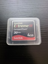 4GB Sandisk Extreme III Compact flash memory CF I DSLR Nikon Canon camera