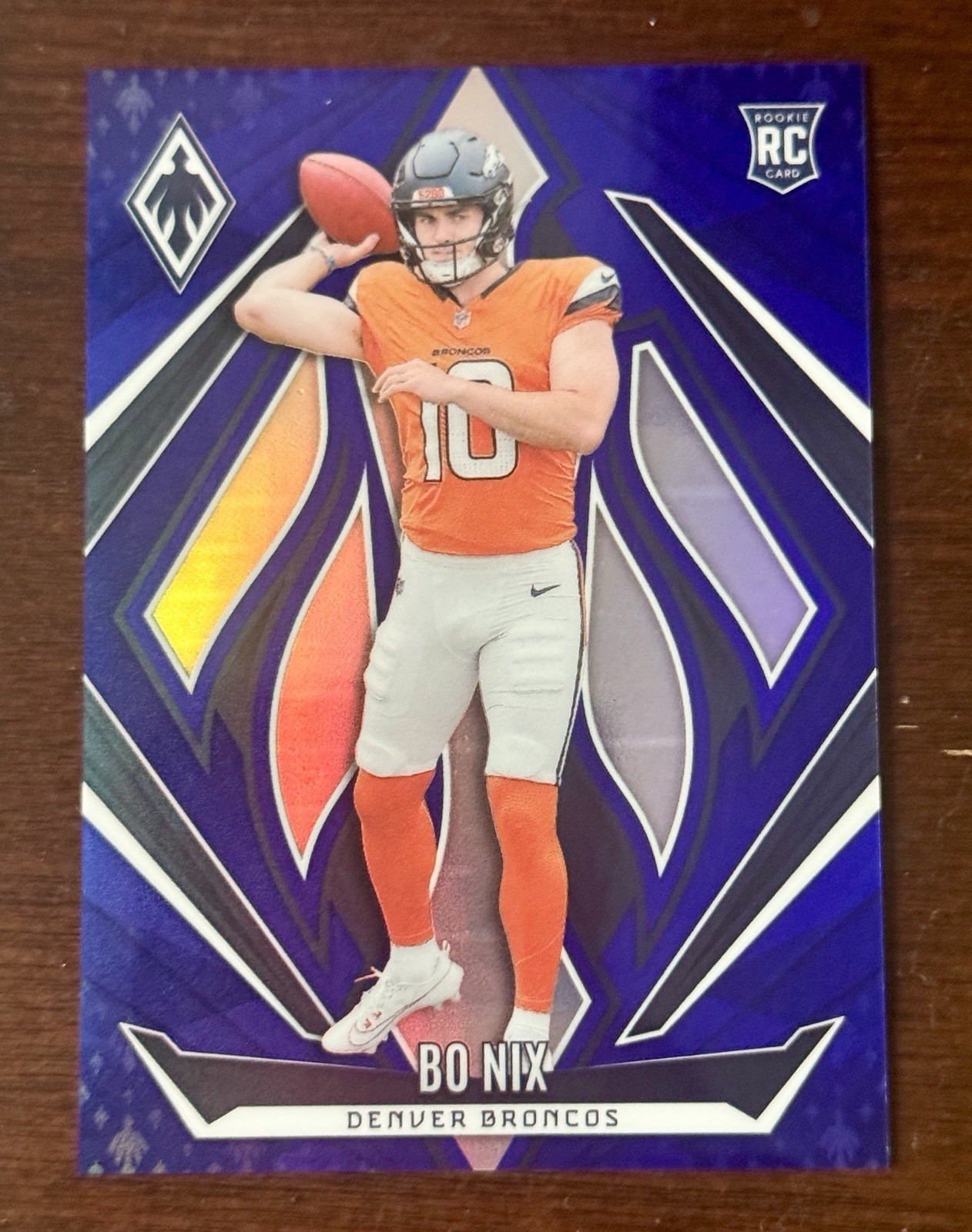 2024 Panini Phoenix - Rookies Bo Nix #159 Blue /50 (RC)