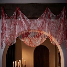 Halloween Creepy Cloth Bloody Gauze Fabric Decor Red For Haunted Houses