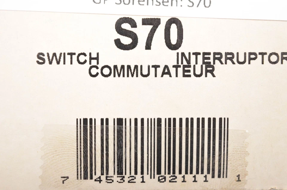 GP Sorensen S70 Switch NOS - Изображение 3 из 3