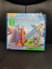 100 Piece Magnetic Building Cubes Block Forest Mine Set Craft NEW FREE SHIPPING 