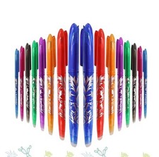 8X Black Erasable Pens Rub Out Pens Ink Eraser Pen with Rubber Erasable Gel Pens