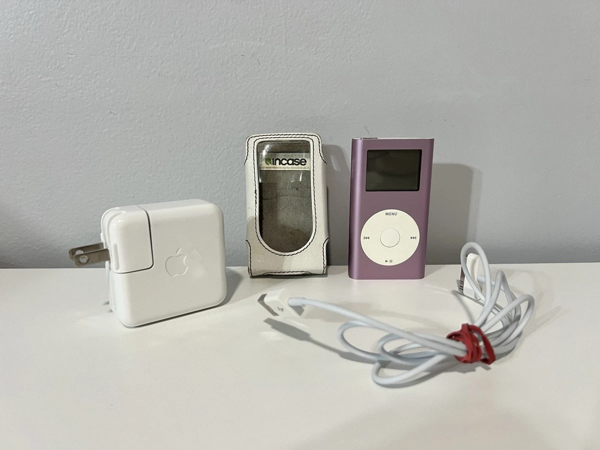 Apple iPod Mini 1st Gen Pink 4GB A1051 Bundle - Working - Wall