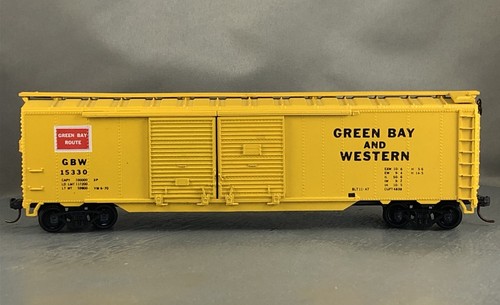 Athearn/Bev-Bel - Green Bay & Western - 50' D/D Box Car + Wgt # 15330 w/Kadees