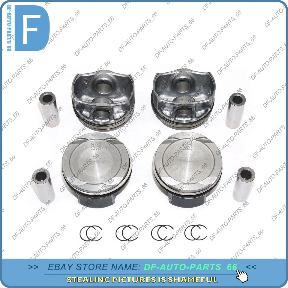 Juego de 4 pistones y anillos Φ82 mm STD para Volvo XC40 S60 XC60 V90 B4204T 2.0 T4 T5 L4 Foto 3 de 4
