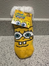 Spongebob Squarepants Gripper Bottom Kids One Size fits most Slippers Socks