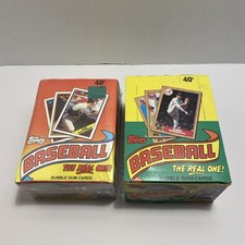 1987 Topps Baseball Wax Box / Plus 1988 Topps Wax Box