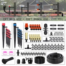 Drip Irrigation Kit 233ft Irrigation System Automatic Patio Misting Plant Garden